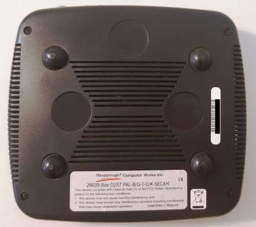 Hauppauge WinTV PVR USB2 Personal Video Recorder