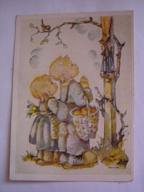 German Hummel print postcard