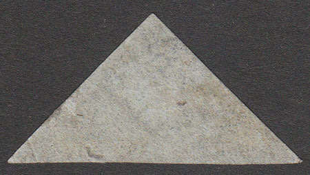 CGH 1855-63 TRIANGULARS 4d DEEP BLUE WITH GOOD EVEN MARGINS USED. SACC 6 R13000