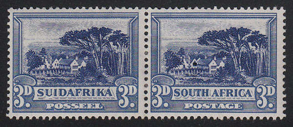 UNION 1930 ROTO'S 3d BLUE SHOWING 'SHUTTERED WINDOW' VAR FINE MINT. SACC 46a VAR CAT R1300