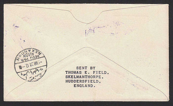 1931 IMPERIAL AIRWAYS ATTRACTIVE COVER FIRST FLIGHT ATHENS TO ALEXANDRIA, PLANE CACHET