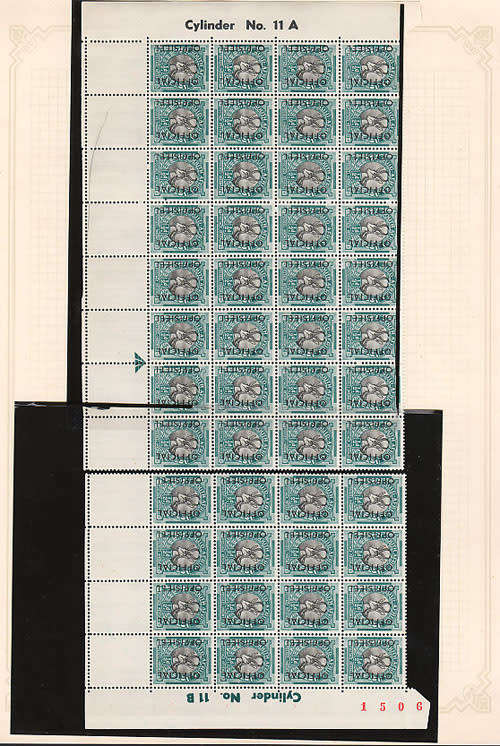 SOUTH AFRICA 1947 SCREENED PICTORIALS ½d INCL OFFICIALS ACCUMULATION ON 8 PAGES IN MULTIPLES MNH
