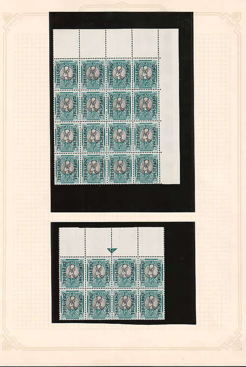 SOUTH AFRICA 1947 SCREENED PICTORIALS ½d INCL OFFICIALS ACCUMULATION ON 8 PAGES IN MULTIPLES MNH