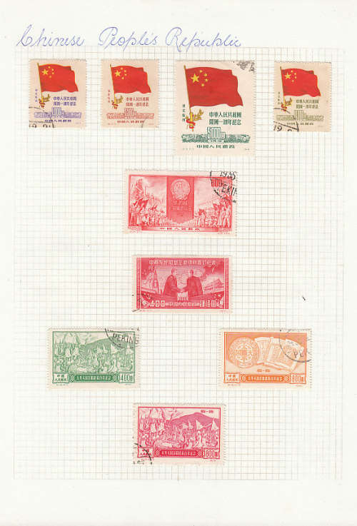 CHINA ALL PERIODS SELECTION ON 9 ALBUM PAGES AS PER SCANS.
