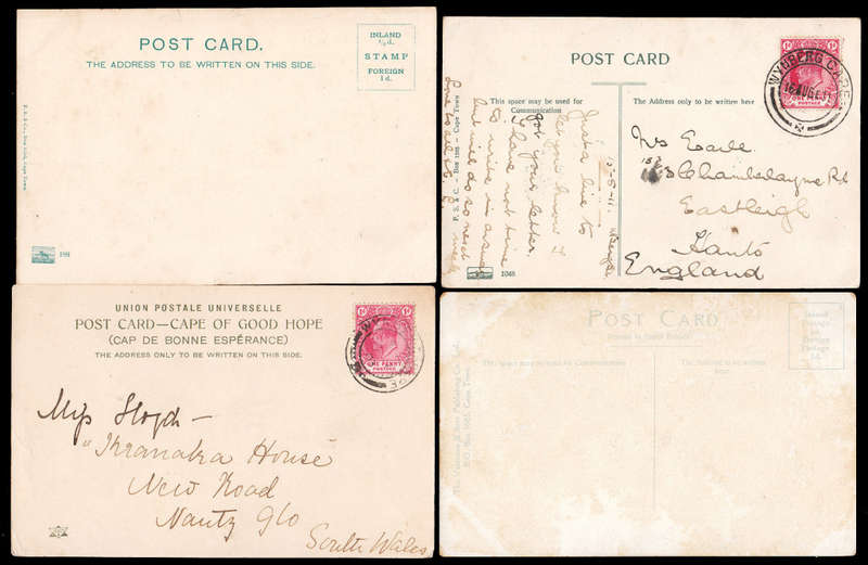 CAPE OF GOOD HOPE EARLY 1900`s WYNBERG RANGE 0F 8 POSTCARDS USED/UNUSED, MOSTLY FINE