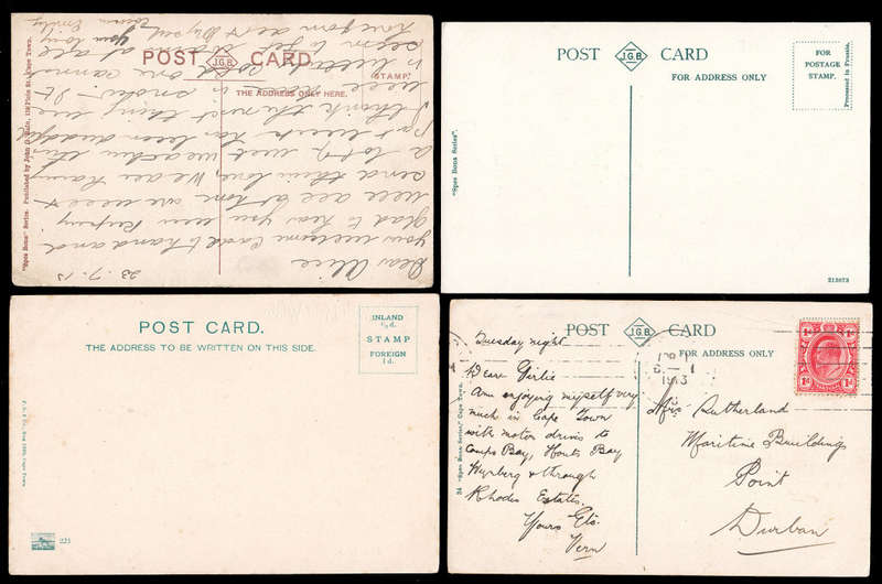 CAPE OF GOOD HOPE EARLY 1900`s WYNBERG RANGE 0F 8 POSTCARDS USED/UNUSED, MOSTLY FINE