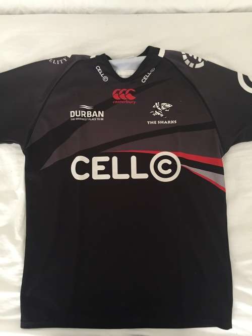 Sharks no 12 match day rugby jersey (XL)