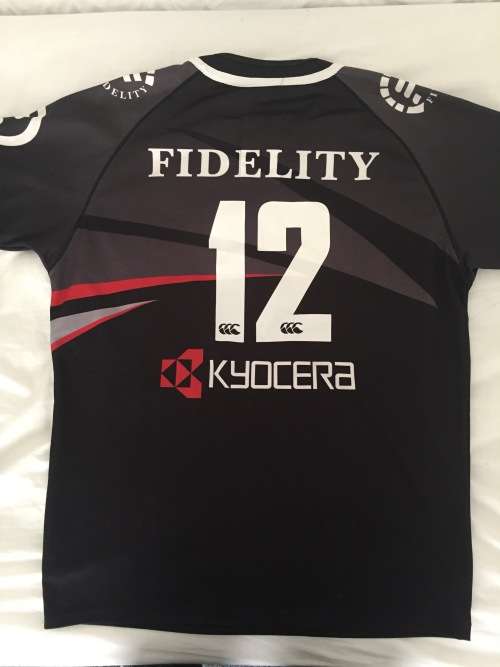 Sharks no 12 match day rugby jersey (XL)
