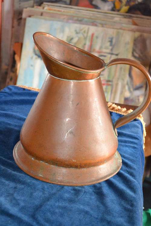LARGE COPPER JUG BY DE KLERK