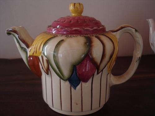 UNUSUAL H J WOOD BURSLEM HAND PAINTED TEAPOT
