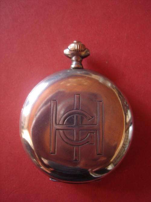 SILVER LONGINES GRAND PRIX POCKET WATCH WORKING