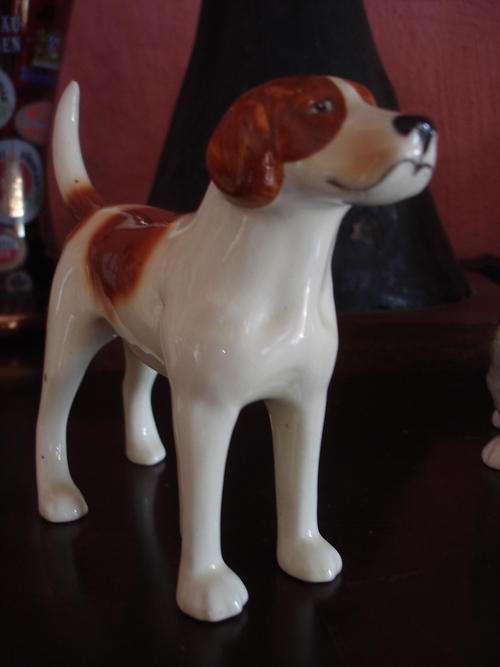 UNUSUAL SYLVAC HOUND DOG FIGURINE
