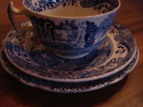 VINTAGE SPODE ITALIAN TRIO OLD MARK