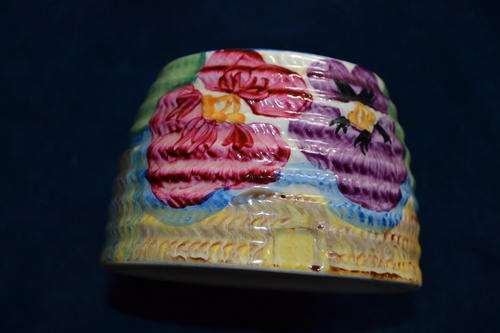 CLARICE CLIFF BIZARRE HONEY POT (NO LID)