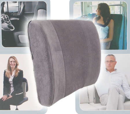 Cordless Massage Pro Lumbar Massaging Cushion with 2-Speed Control