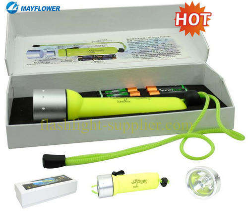 Cree 3W LED Diving Flashlight With Magnetic Rotary Switch