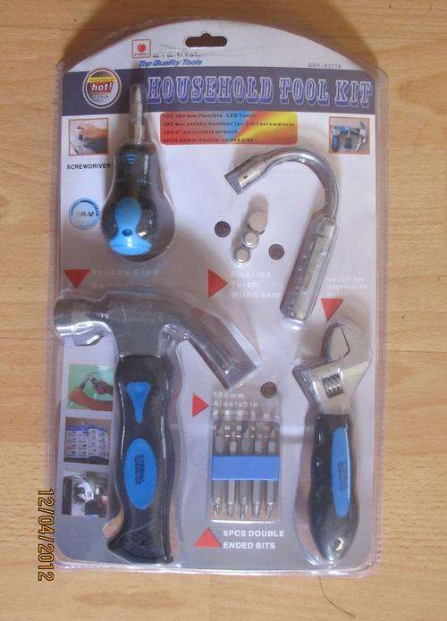Household Tool kit with LED Light