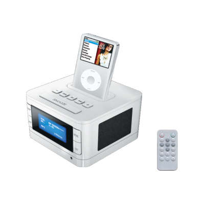 Radio Alarm Clock, Speaker System for iPod