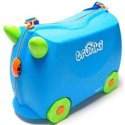 Blue TRUNKI, Ride on, Pull along Suitcase
