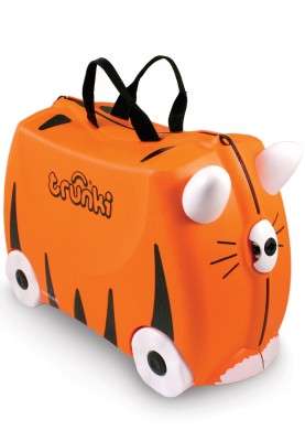 Orange TRUNKI, Ride on, Pull along Suitcase