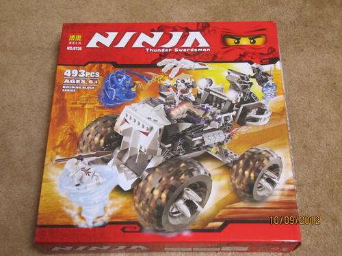***493 Pieces*** NINJA, Thunder Swordsman- High quality, 100% Lego Compatable