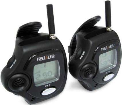 Pair of Freetalker Walkie Talkie 2-Way Radio Digital Watch