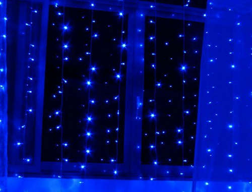 4M x 1.5M LED Fairy light Curtain, BLUE