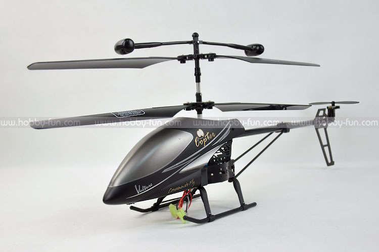 *****81cm**** 3.5 Channel Black Radio control Helicopter with gyro
