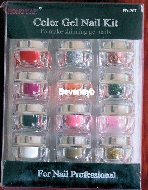 12 Colour nail gel kit