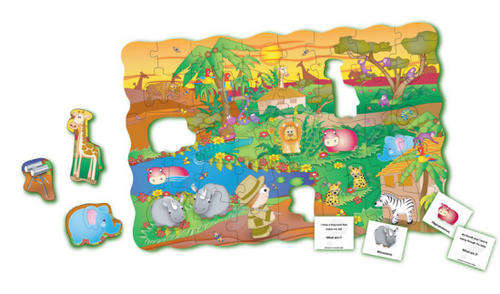 **Giant 79 x 52xm** Search and Learn Jungle Puzzle Double!