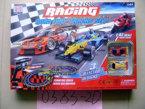 Slot Car set with 2 cars & 280cm of track