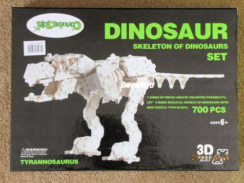 3D Building Blocks, 700 pieces Dinosaur skeleton