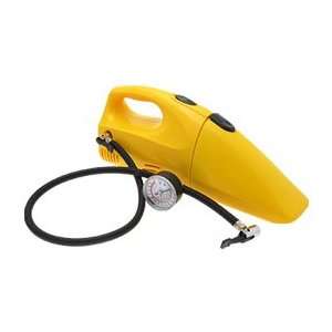 2-In-1 Car Vacuum Cleaner & 12V Air Compressor Auto Tire Pressure Gauge Inflator