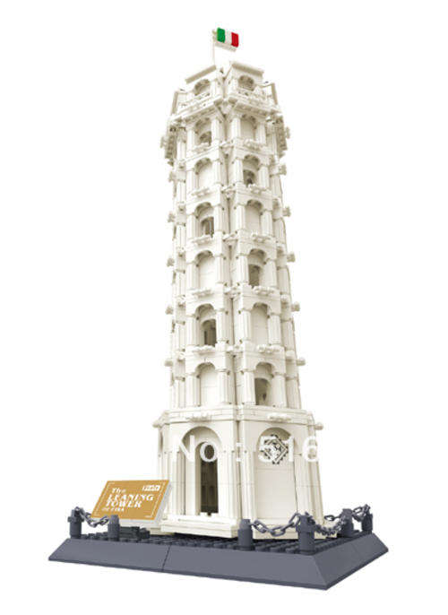***HUGE 1392 Pieces*** The Leaning Tower of Pisa,  High Quality 100% Lego Compatable