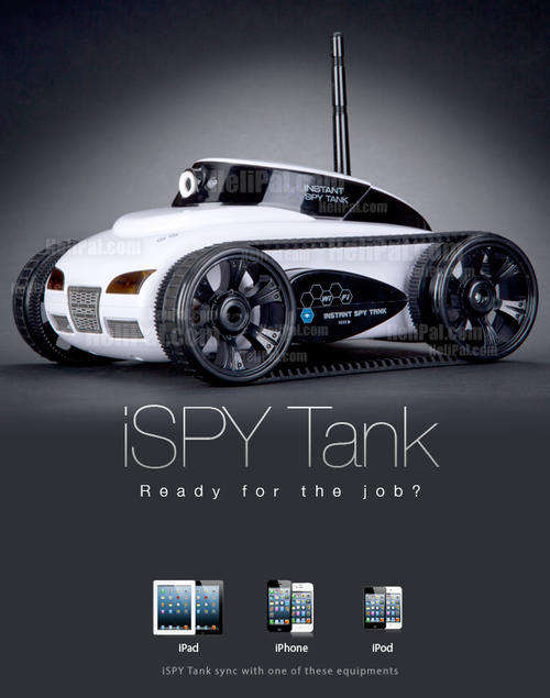 iSpy Tank: an iPhone-controlled tank with built-in spy cam