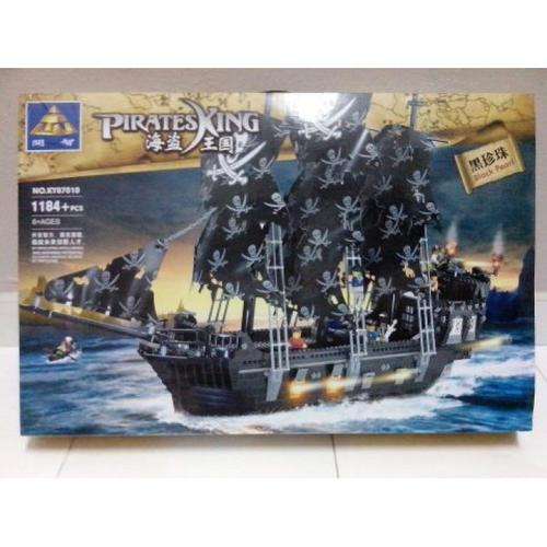 ****HUGE 1184 Pieces **** BLACK PEARL, high quality, 100% Lego compatible