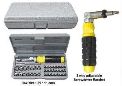 AIWA 41- Pieces Bit and Socket Set Tool Kit Screw Driver Set