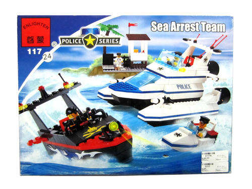 ***LARGE 472 Pieces*** SEA ARREST TEAM , High Quality 100% Lego Compatable