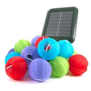 Solar Hanging Lanterns, string of 10