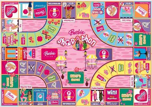 Barbie Shop-a-thon Board game