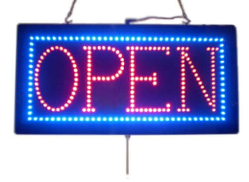 LED  "OPEN" Sign - with flashing lights