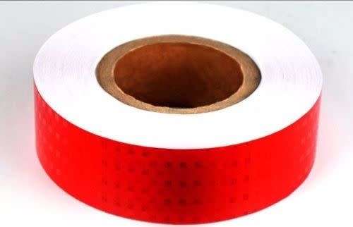 Tape self adhesive Reflective COLORS YELLOW, RED OR WHITE.