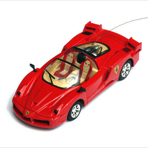 Radio Control FERRARI, DIE CAST in a display case