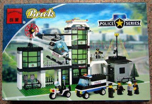 ***LARGE 466 Pieces*** Police HQ, High Quality 100% Lego Compatable