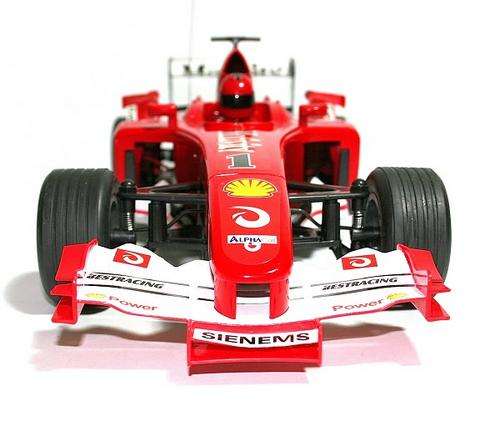 **LARGE 1:10th Scale** Red F1 Radio Control race car - Comes with 4 spare racing tyres