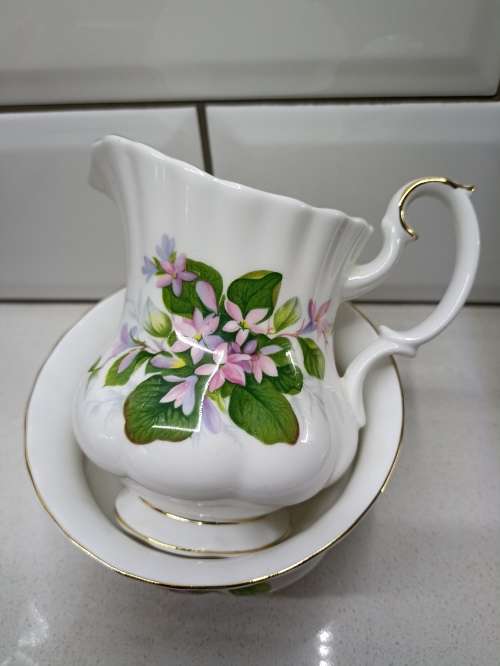 Royal Albert Mayflower Milk Jug and Sugar Bowl