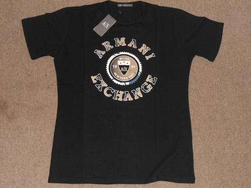 ARMANI T SHIRT - BLACK - DONT MISS OUT - SIZE MED -