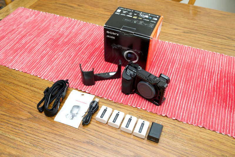 Sony Alpha a6300 Mirrorless Digital Camera (Body Only, Black) + Extras