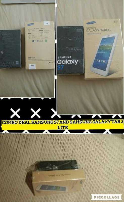 SAMSUNG GALAXY S7 + SAMSUNG GALAXY TAB 3 COMBO DEAL BRAND NEW SEALED IN THE BOX