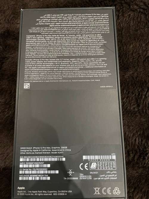 iphone 12 pro max 256gb